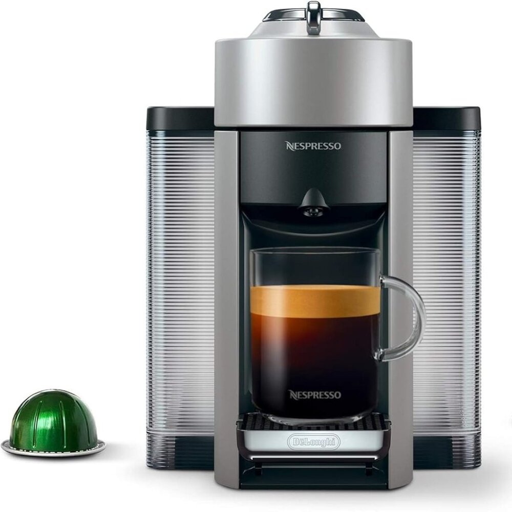 Nespresso Vertuo Coffee and Espresso Machine by De'Longhi, Silver